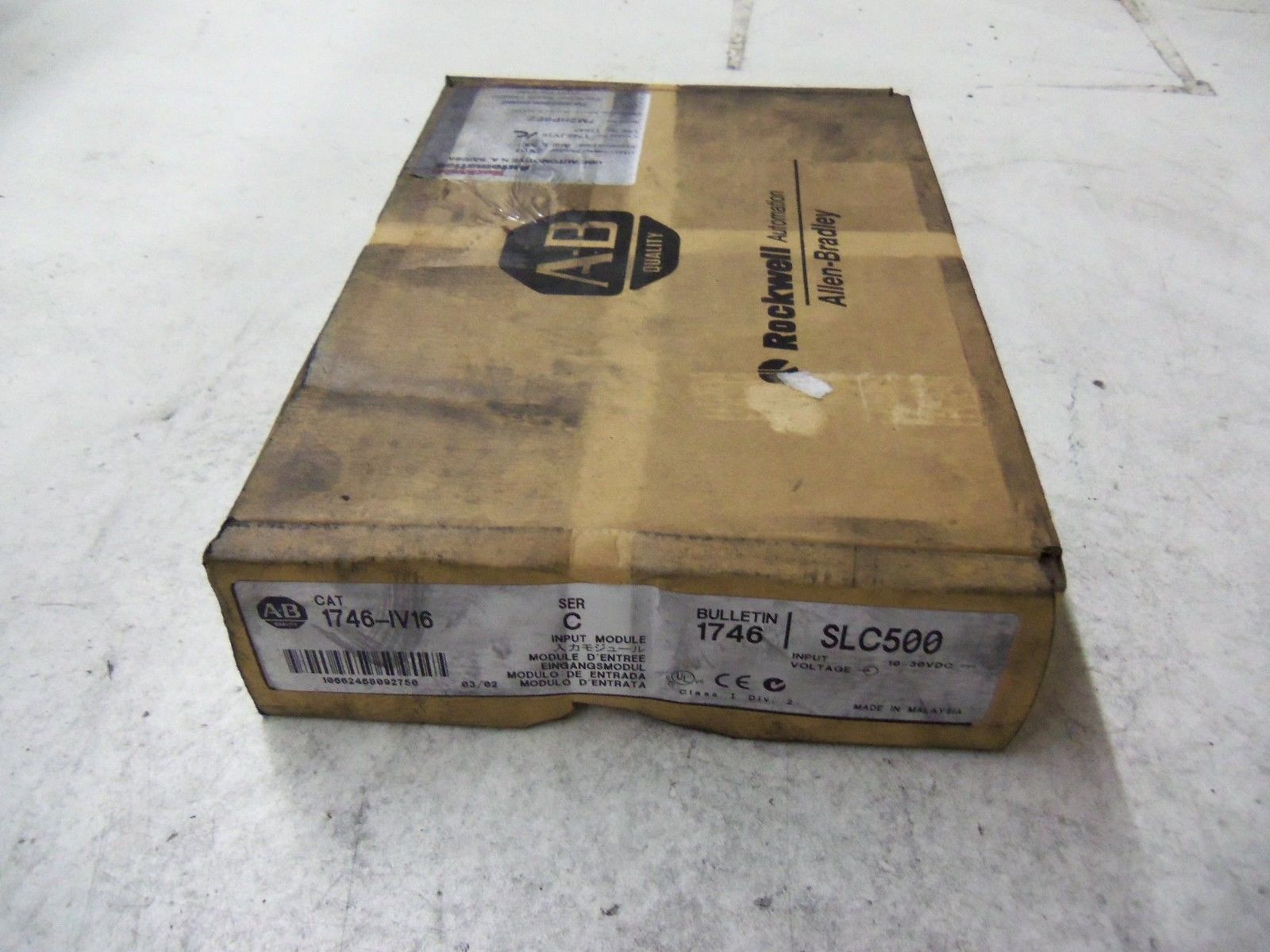 ALLEN BRADLEY 1746-IV16 SER. C DATE: 2002 *FACTORY SEALED*