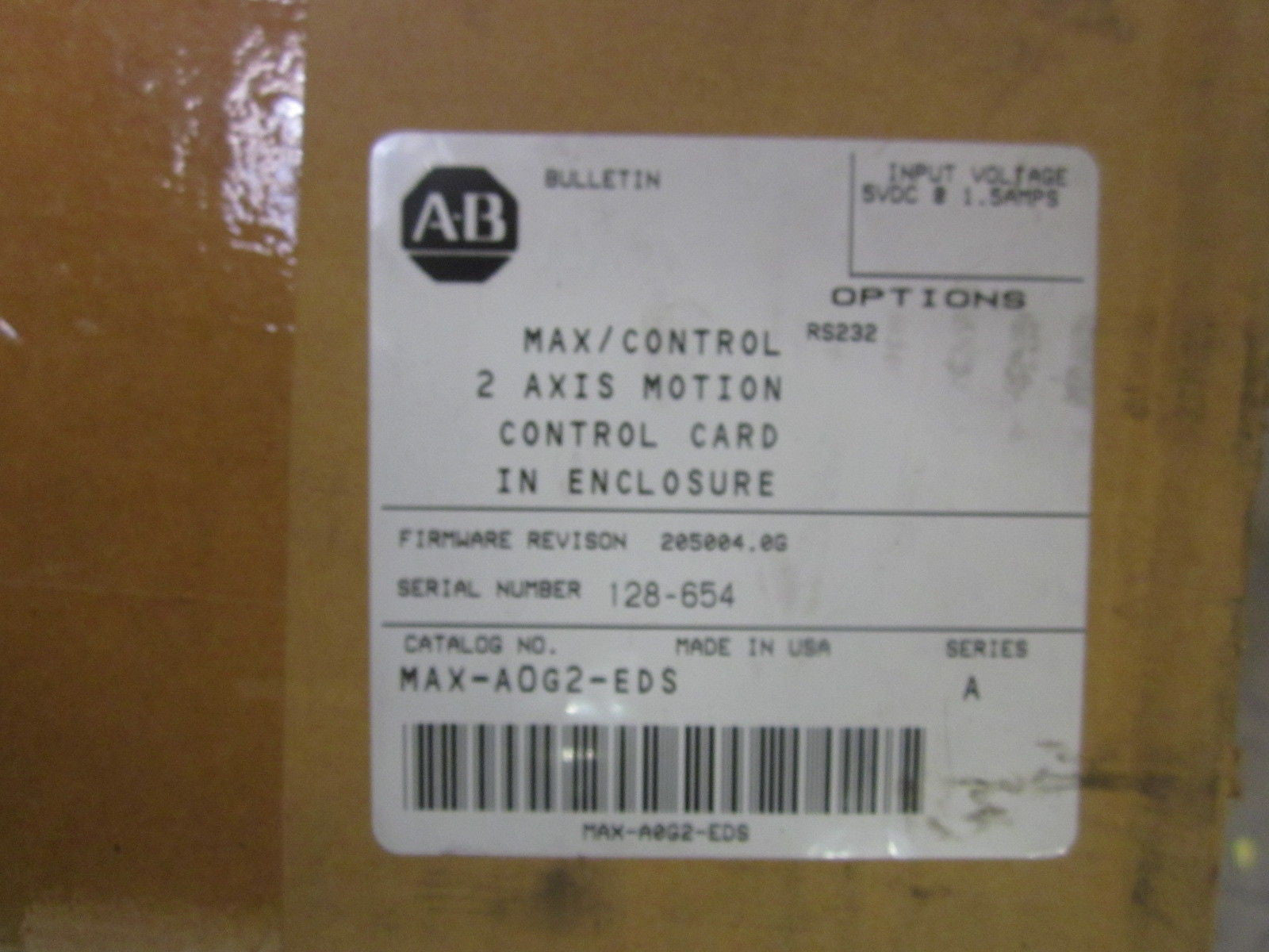 ALLEN BRADLEY MAX-A0G2-EDS SER.A *NEW IN BOX*