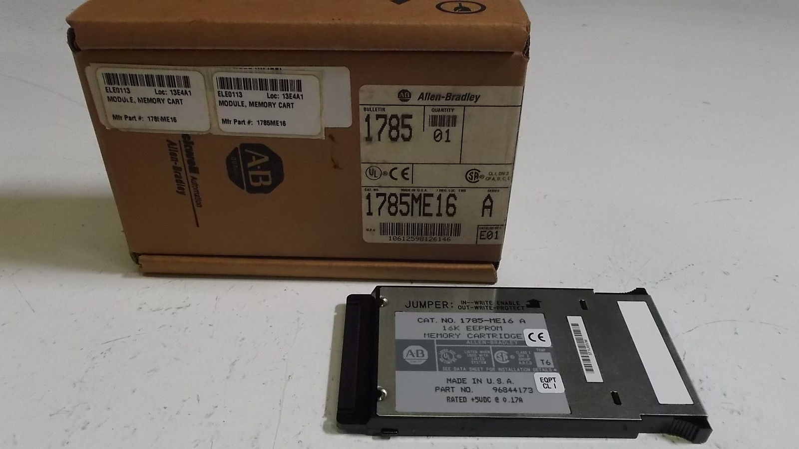 ALLEN BRADLEY 1785-ME16 SER. A 16K EEPROM MEMORY CARTRIDGE *NEW IN BOX*