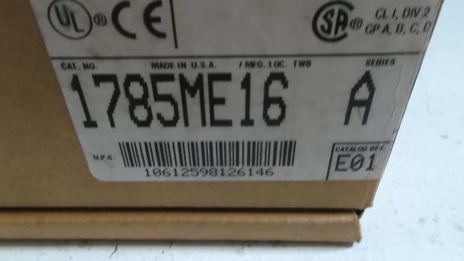 ALLEN BRADLEY 1785-ME16 SER. A 16K EEPROM MEMORY CARTRIDGE *NEW IN BOX*