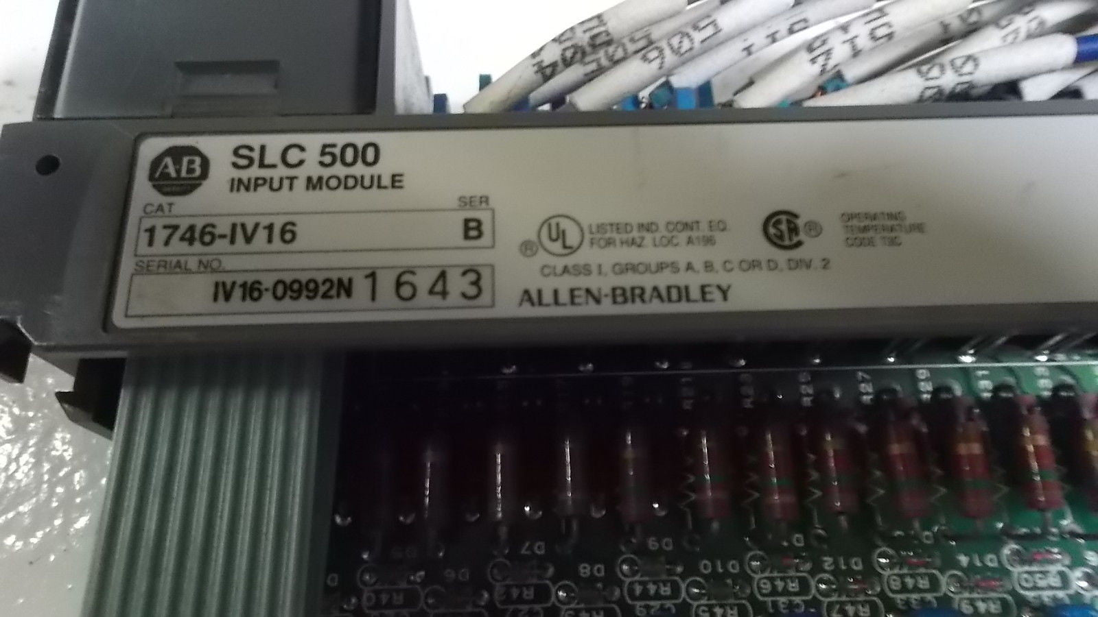 ALLEN BRADLEY MODULE 1745-IV16 SERIES B *USED*