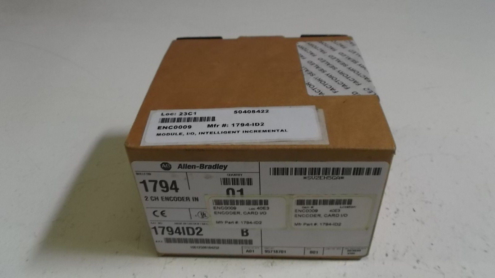 ALLEN BRADLEY FLEX I/O 1794-ID2 SER. B ENCODER MODULE DATE:1999 *FACTORY SEALED*