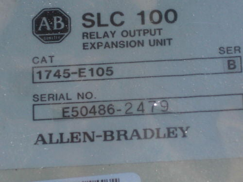ALLEN BRADLEY SLC 100 1745-E105 SER. B RELAY OUTPUT EXPANSION UNIT *NEW NO BOX*