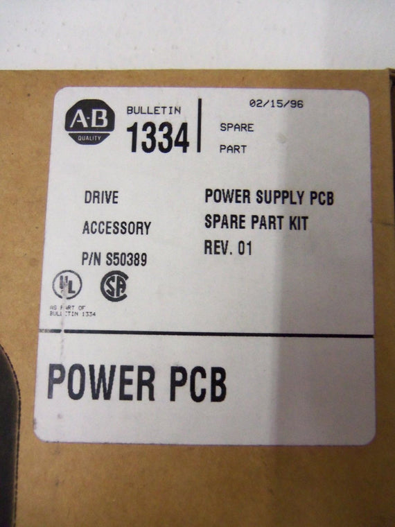 ALLEN BRADLEY S50389 POWER SUPPLY LOGIC BOARD *NEW IN BOX*
