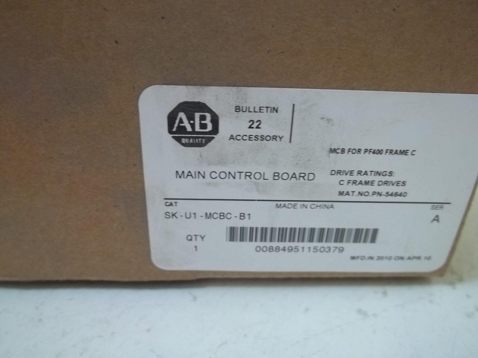 ALLEN BRADLEY SK-U1-MCBC-B1 SER.A MAIN CONTROL BOARD *NEW IN BOX*