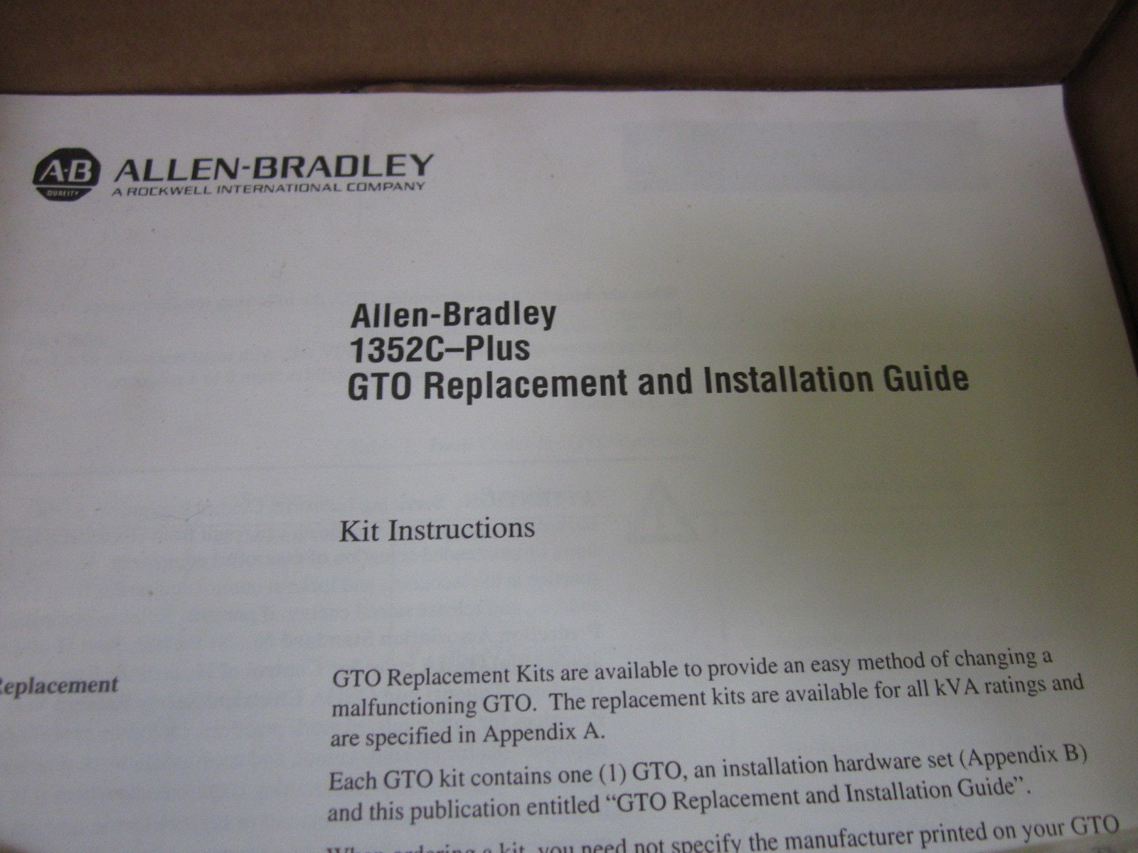 ALLEN BRADLEY SP-144444 *NEW IN BOX*