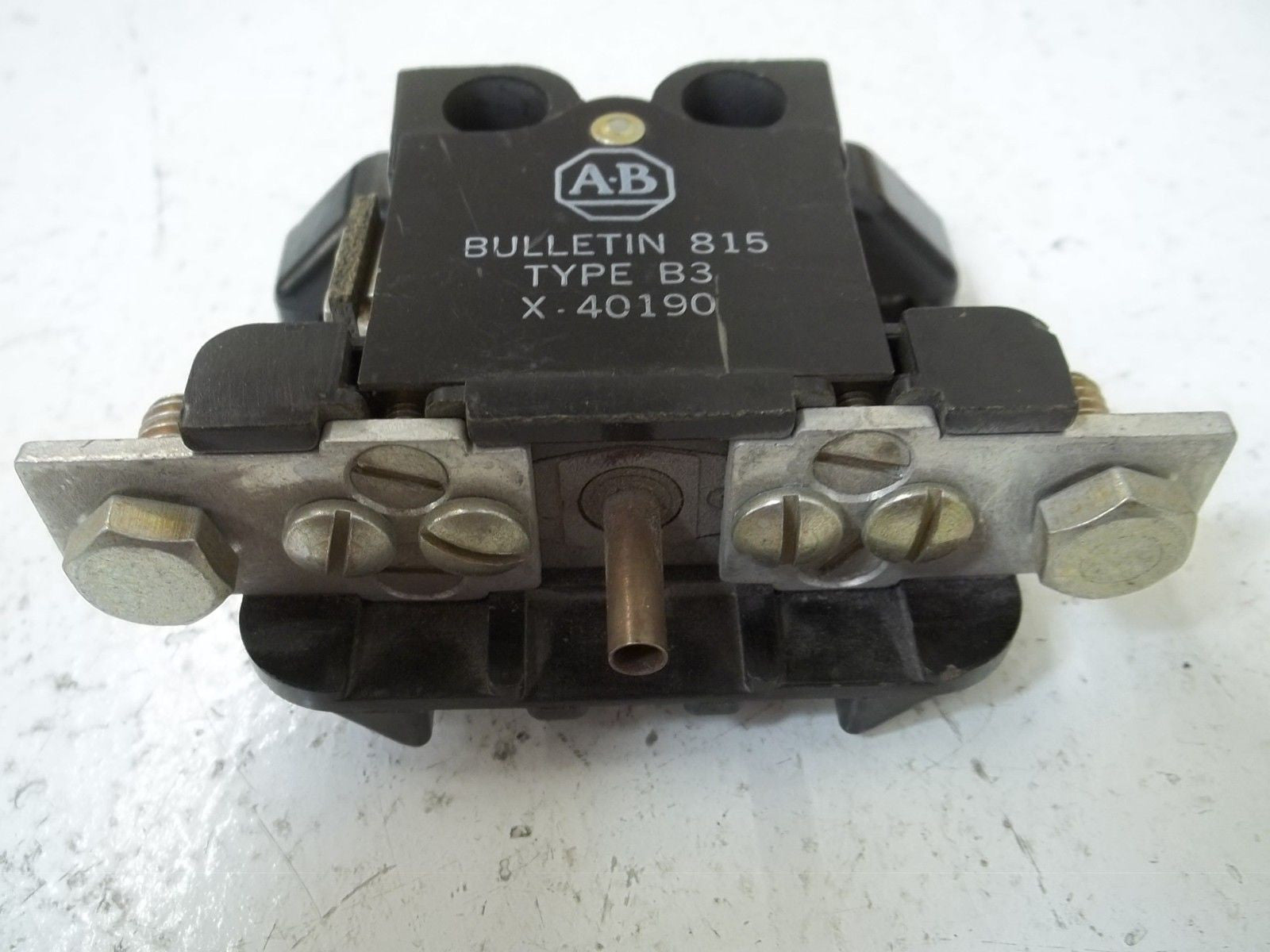 ALLEN BRADLEY X-40190 OVERLOAD RELAY ASSEMBLY *USED*