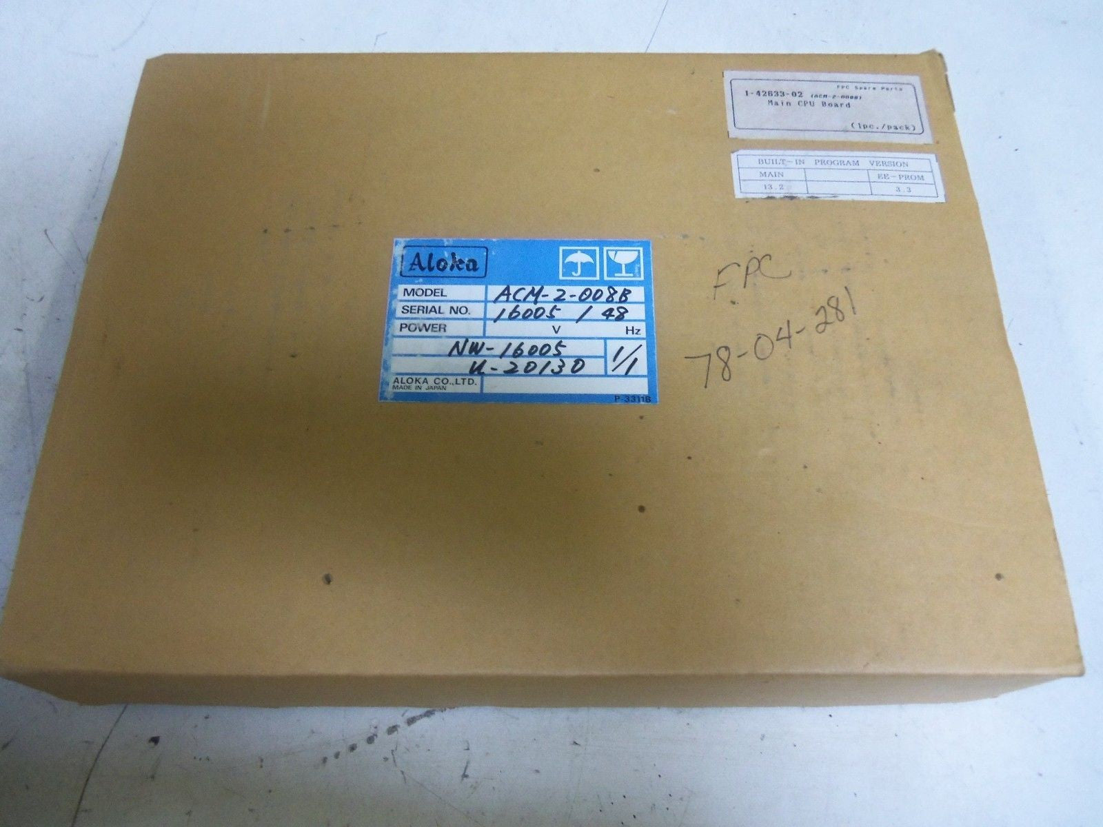 ALOKA ACM-2-008B *NEW IN BOX*