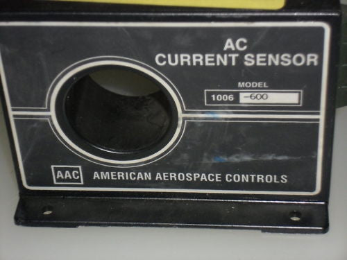 AMERICAN AEROSPACE CONTROLS AC CURRENT SENSOR 1006-600 *USED*