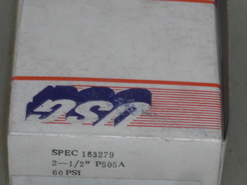 AMETEK 163279 2-1/2" PRESSURE GUAGE P505A 60 PSI *NEW IN BOX*