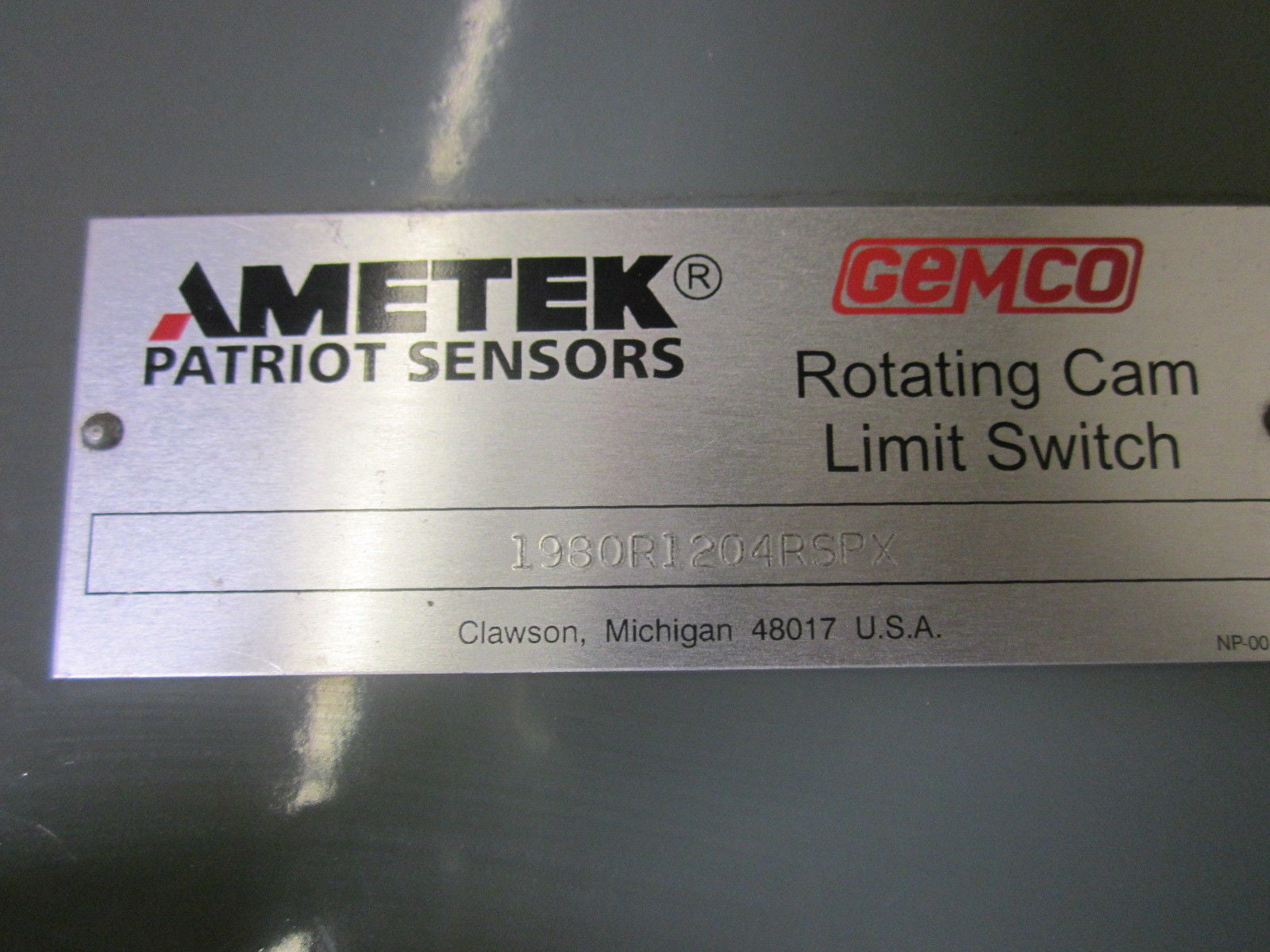 AMETEK 1980R1204RSPX ROTATING CAM LIMIT SWITCH *USED*