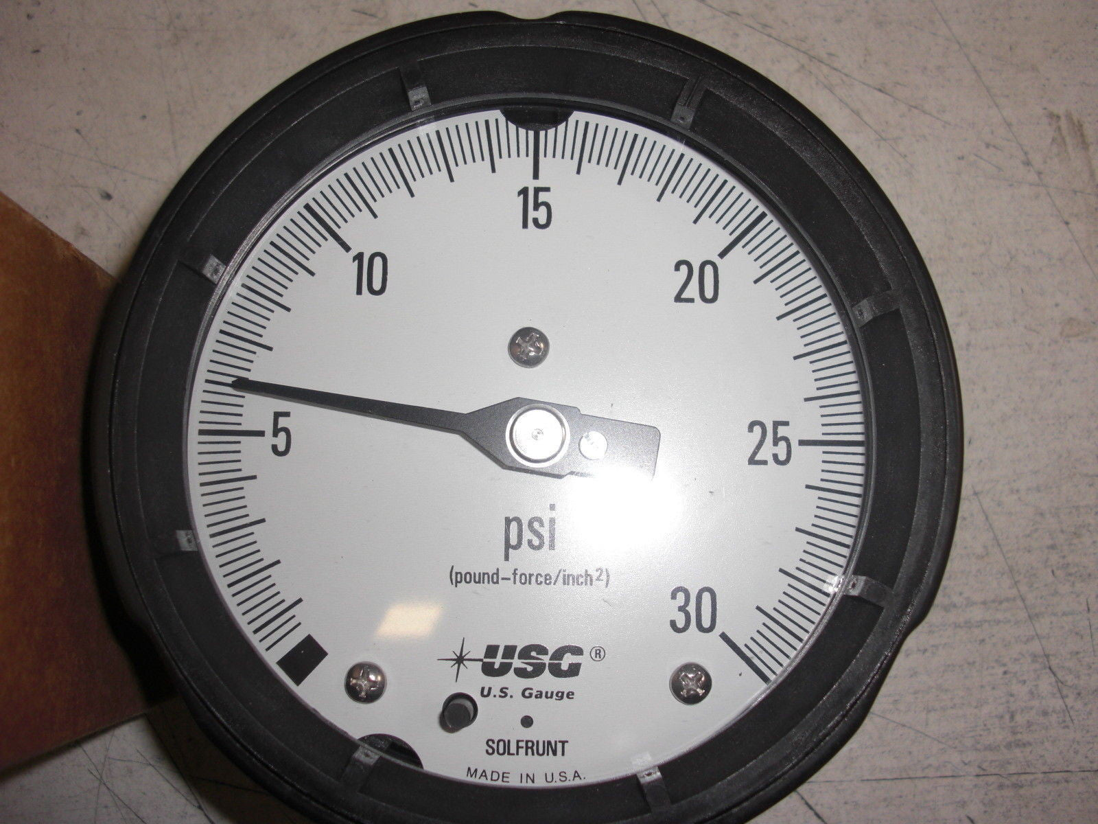 AMETEK USG 155023X PRESSURE GAUGE 0-30PSI 4-1/2" *NEW IN BOX*