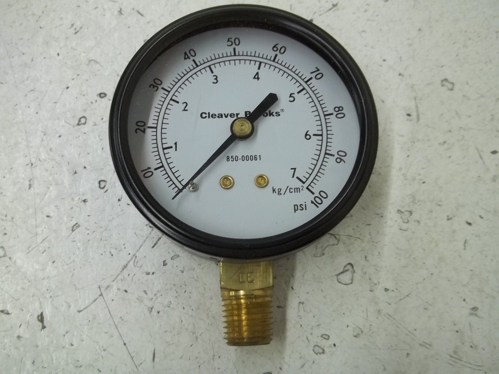 AMETEK C-PT850-00061 PRESSURE GAUGE 2-1/2" 0-100PSI&7KG/CM2 *NEW IN BOX*