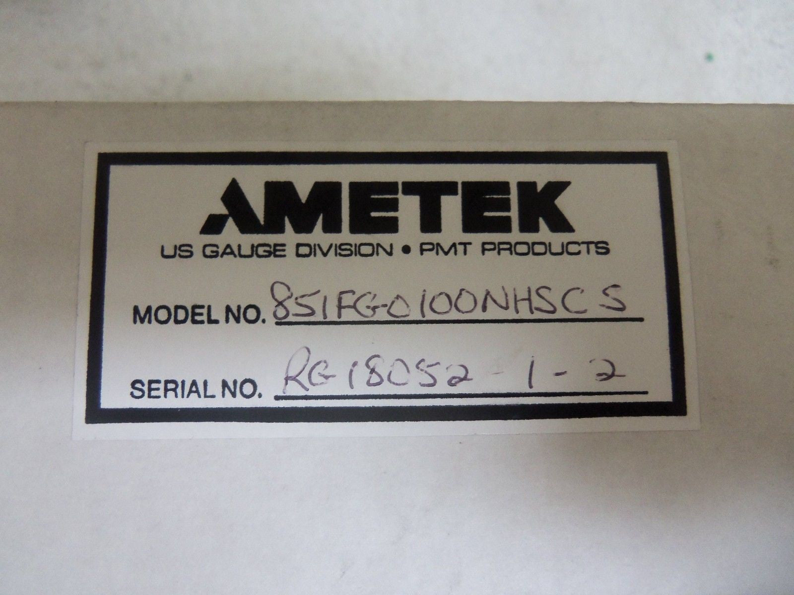 AMETEK PRESURE TRANSMITTER  851FG0100NHS-CS *NEW IN BOX*