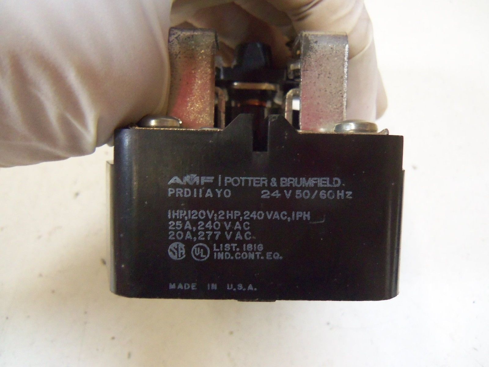 POTTER & BRUMFIELD PRD-11AY0-24 RELAY 24V *USED*