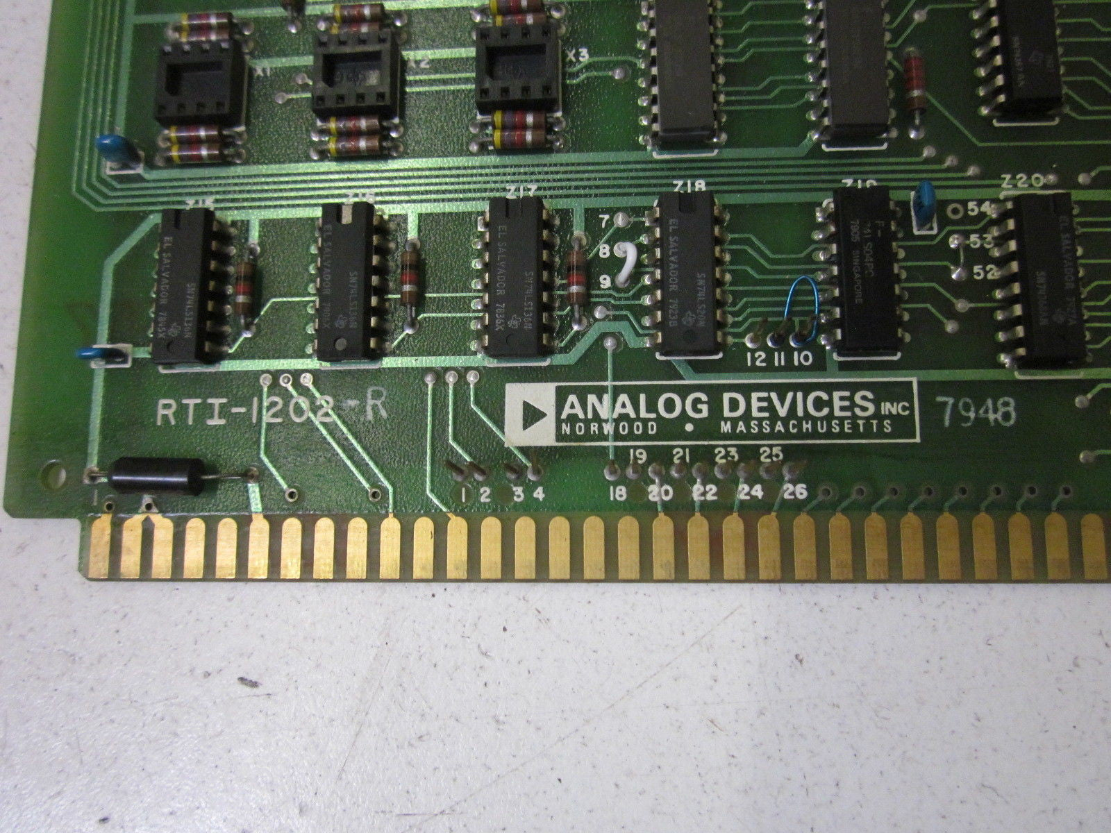 ANALOG DEVICES RTI-1202-R CIRCUIT BOARD *USED*