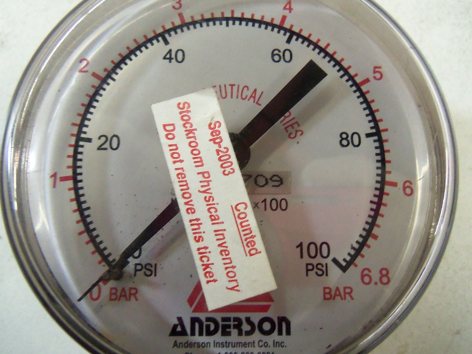 ANDERSON 0191709 GAUGE *NEW NO BOX*