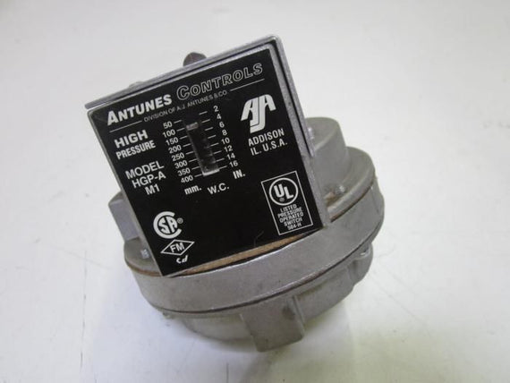 ANTUNES CONTROL HGP-A HIGH PRESSURE SWITCH *USED*