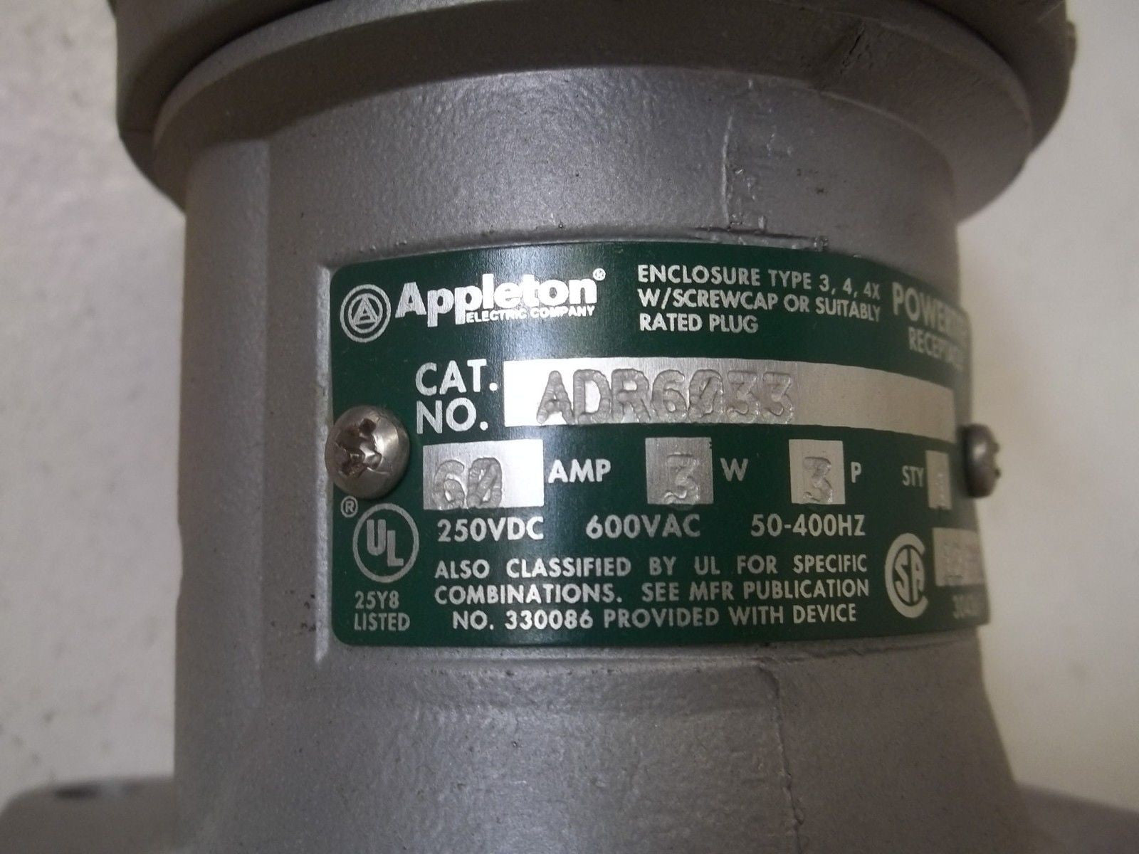 APPLETON ADR6033 ALUMINUM 60 AMP POWERTITE *NEW IN BOX*