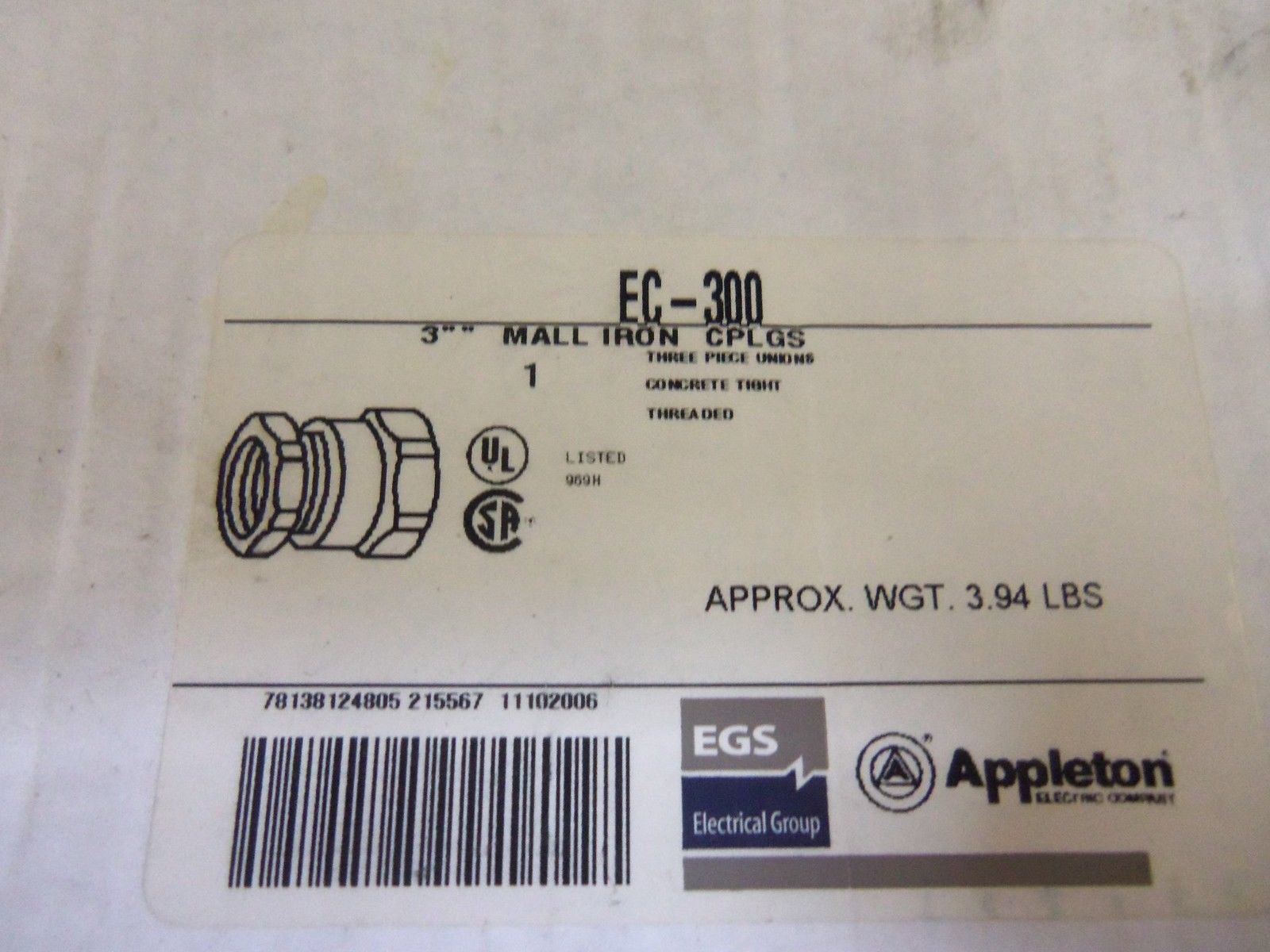 APPLETON EC-300 CONDUIT *NEW IN BOX*