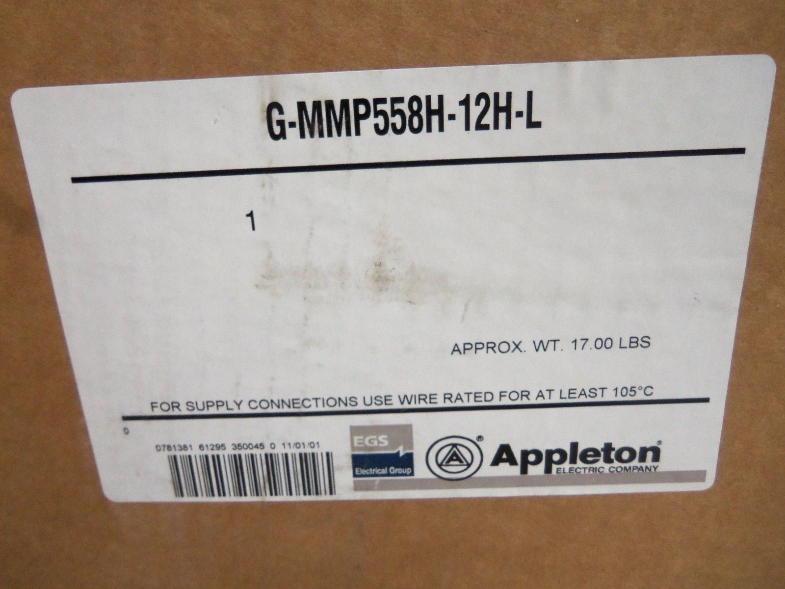 APPLETON G-MMP558H-12HL 175W  FLOOD *NEW IN BOX*