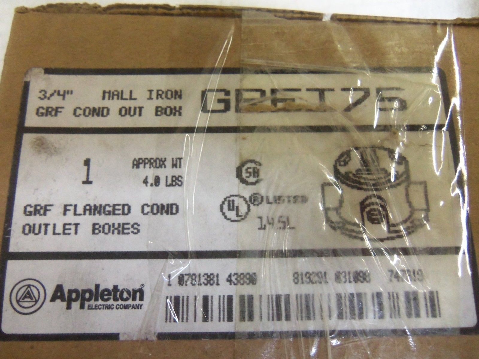APPLETON GRFT75 CONDUIT *NEW IN BOX*