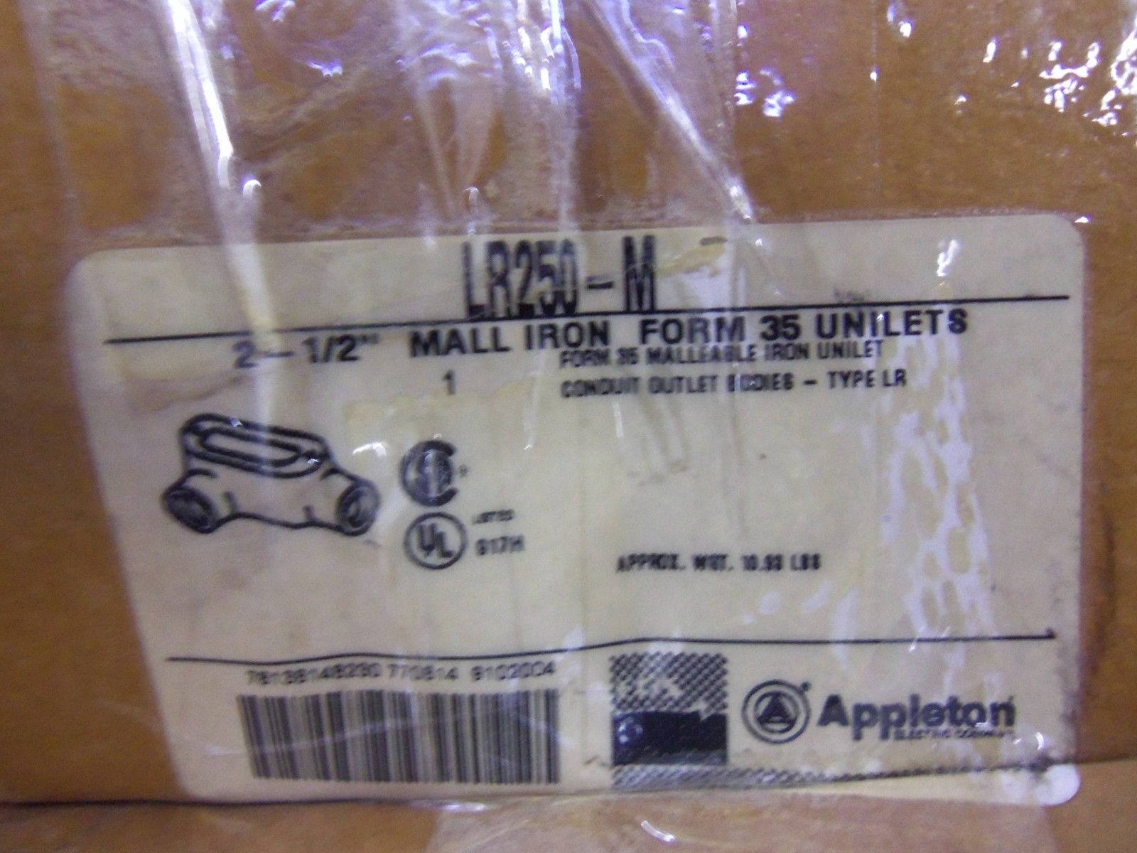 APPLETON LR250-M CONDUIT *NEW IN BOX*