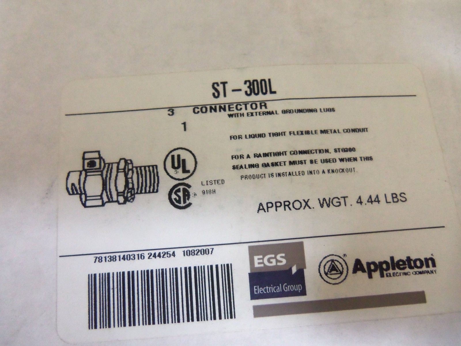 APPLETON ST-300L CONDUIT *NEW IN BOX*