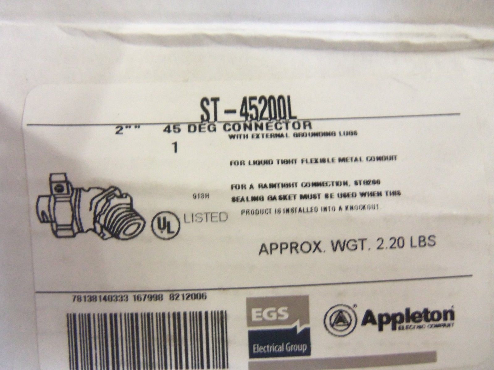 APPLETON ST-45200L CONDUIT *NEW IN BOX*