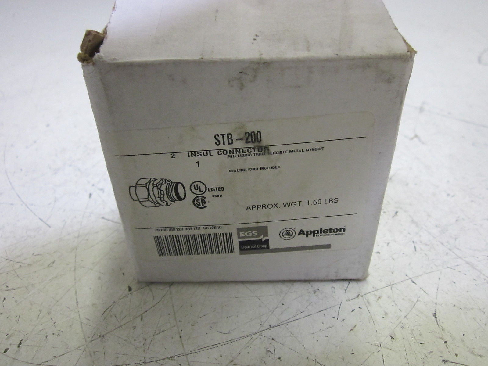 APPLETON STB-200 INSUL CONNECTOR 2" *NEW IN BOX*