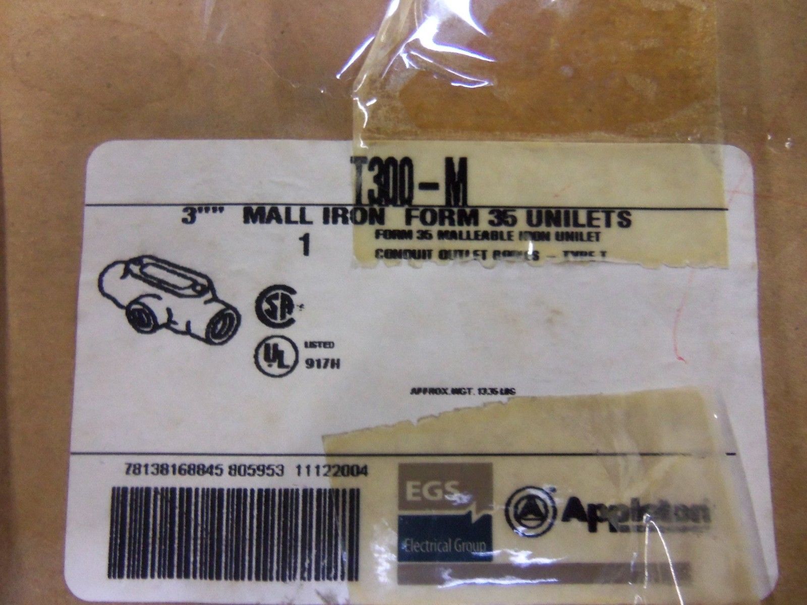 APPLETON T300-M CONDUIT *NEW IN BOX*