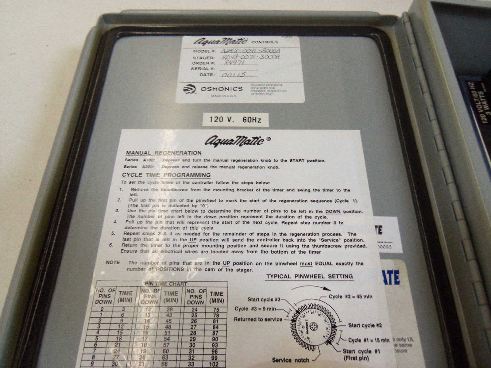 AQUAMATIC A248-0041-S000A *NEW NO BOX*