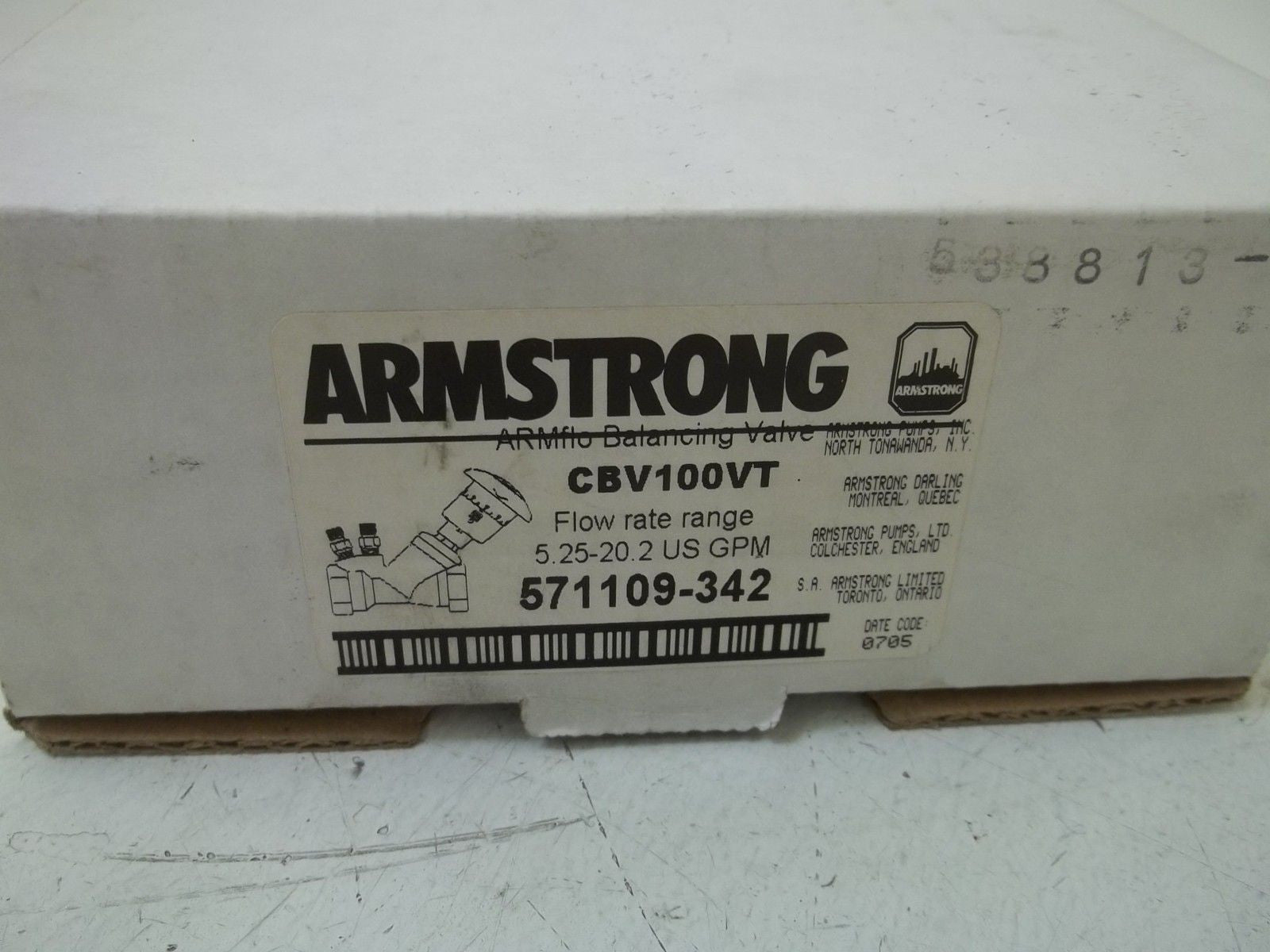 ARMSTRONG CBV100VT 1" *NEW IN BOX*