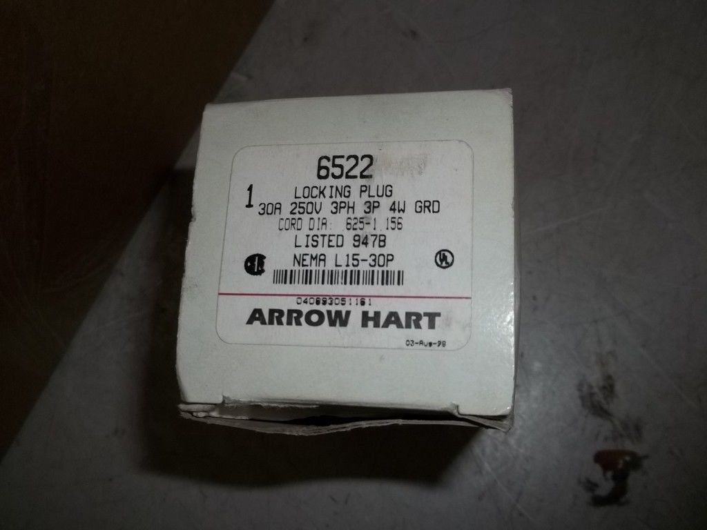 ARROW HART 6522 LOCKING PLUG *NEW*