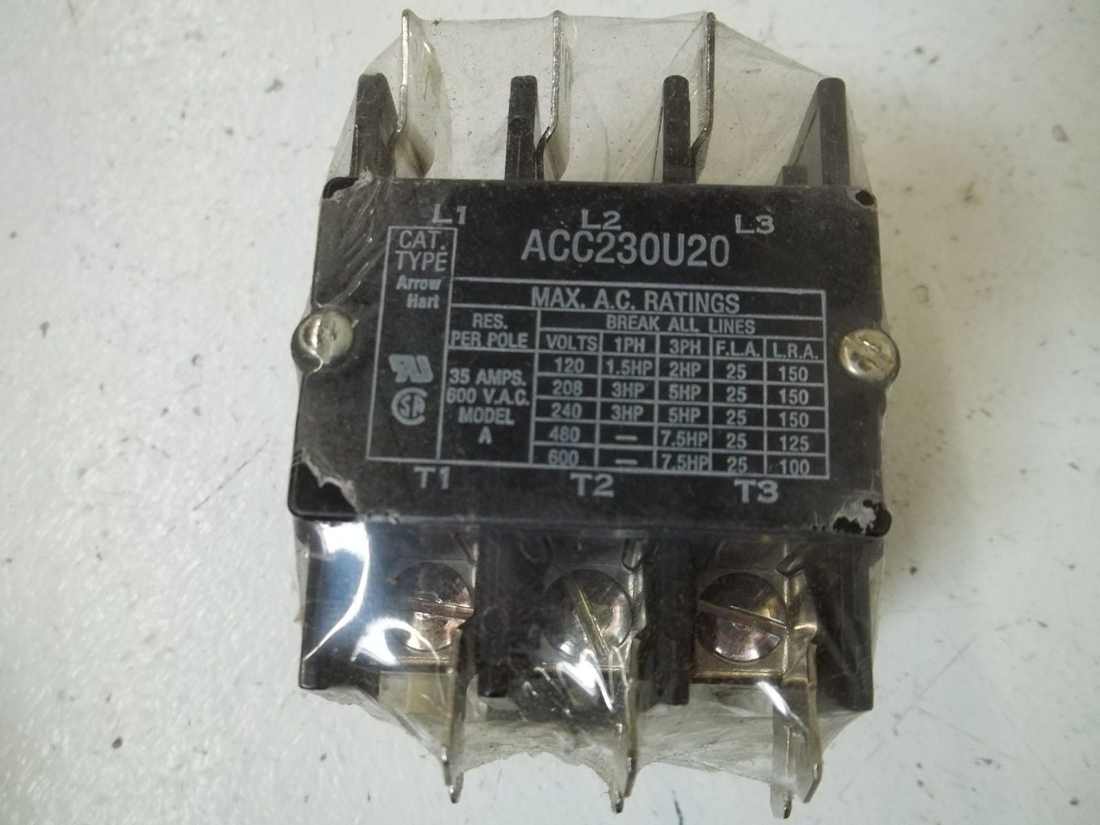 ARROW HART ACC230UM20 MAGNETIC CONTACTOR *NEW IN BOX*