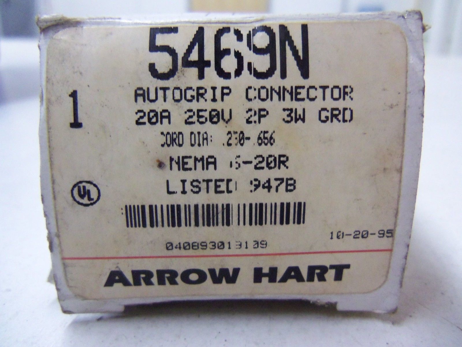 ARROW HART AUTO GRIP CONNECTOR 5469N *USED*