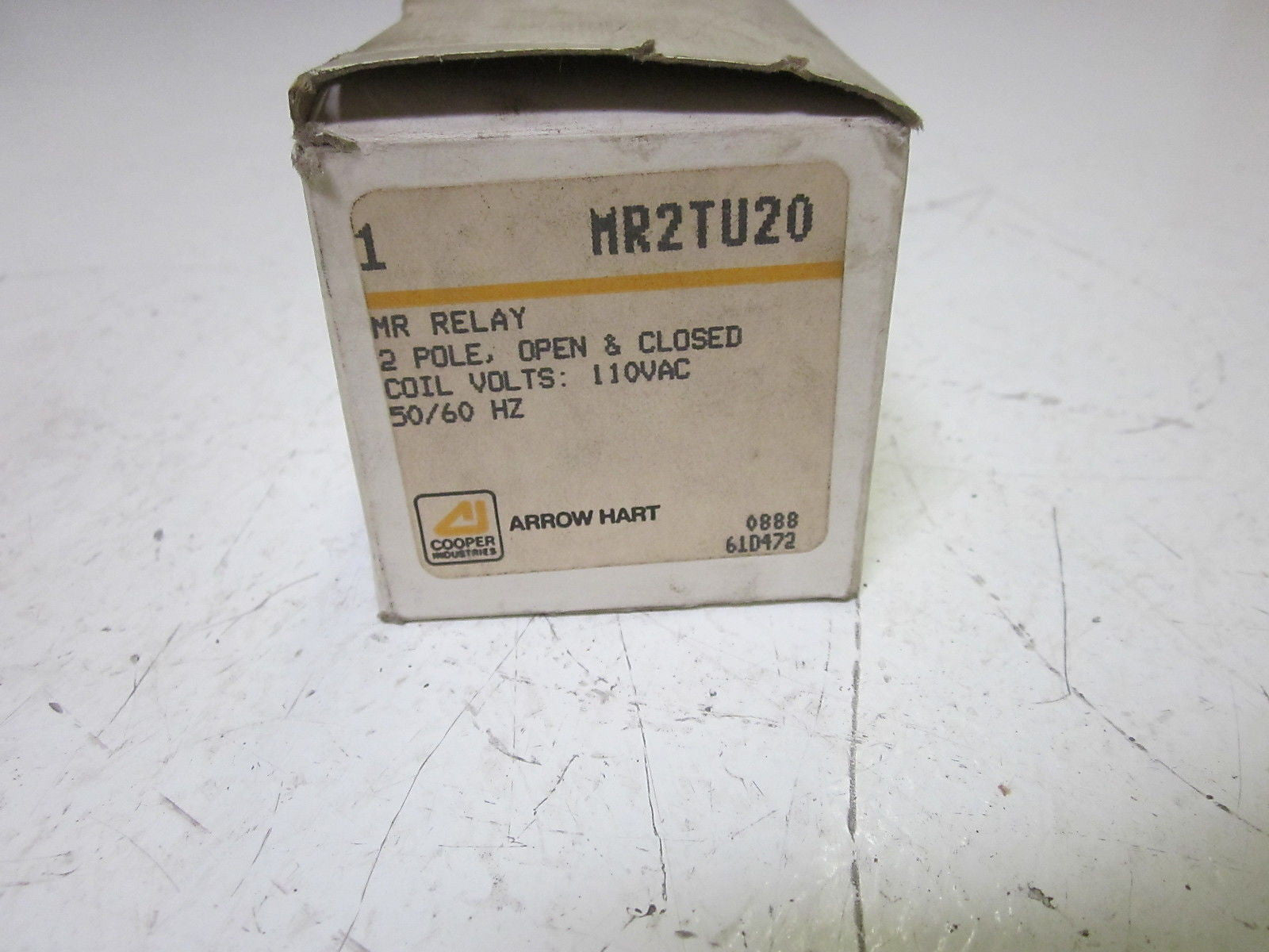 ARROW HART MR2TU20 MAGNETIC RELAY 110V COIL *NEW IN BOX*