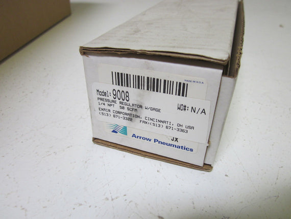 ARROW PNEUMATICS 9008 PRESSURE REGULATOR W/ GAUGE R352 *NEW IN BOX*