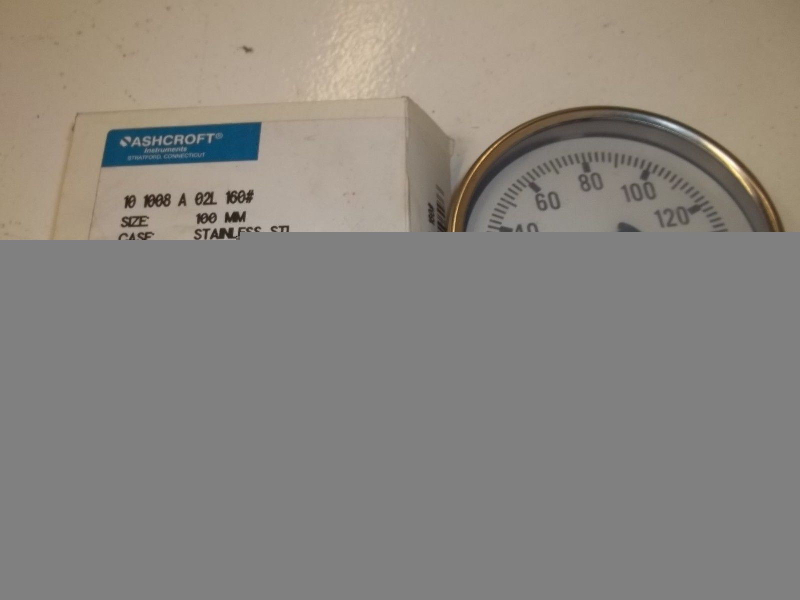 ASCHROFT 101008A02L-160# PRESSURE GAUGE 0-160 PSI *NEW IN BOX*