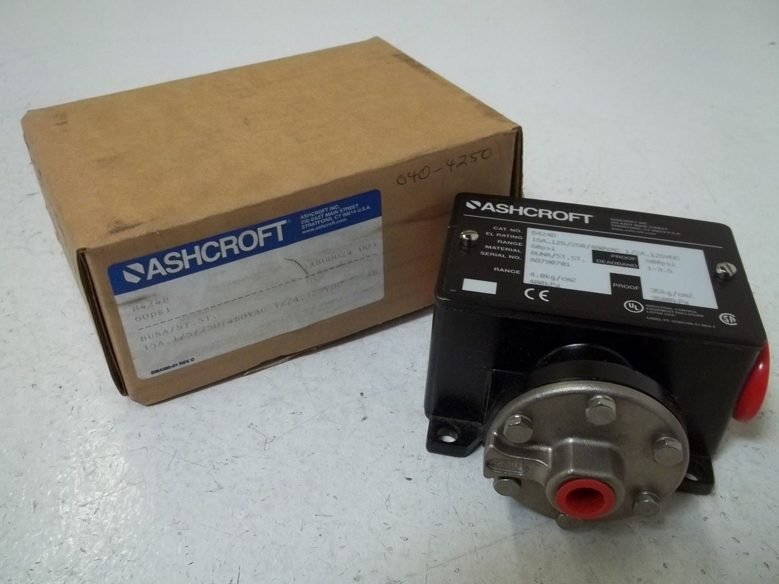 ASCHROFT B424B 60PSI *NEW IN BOX*