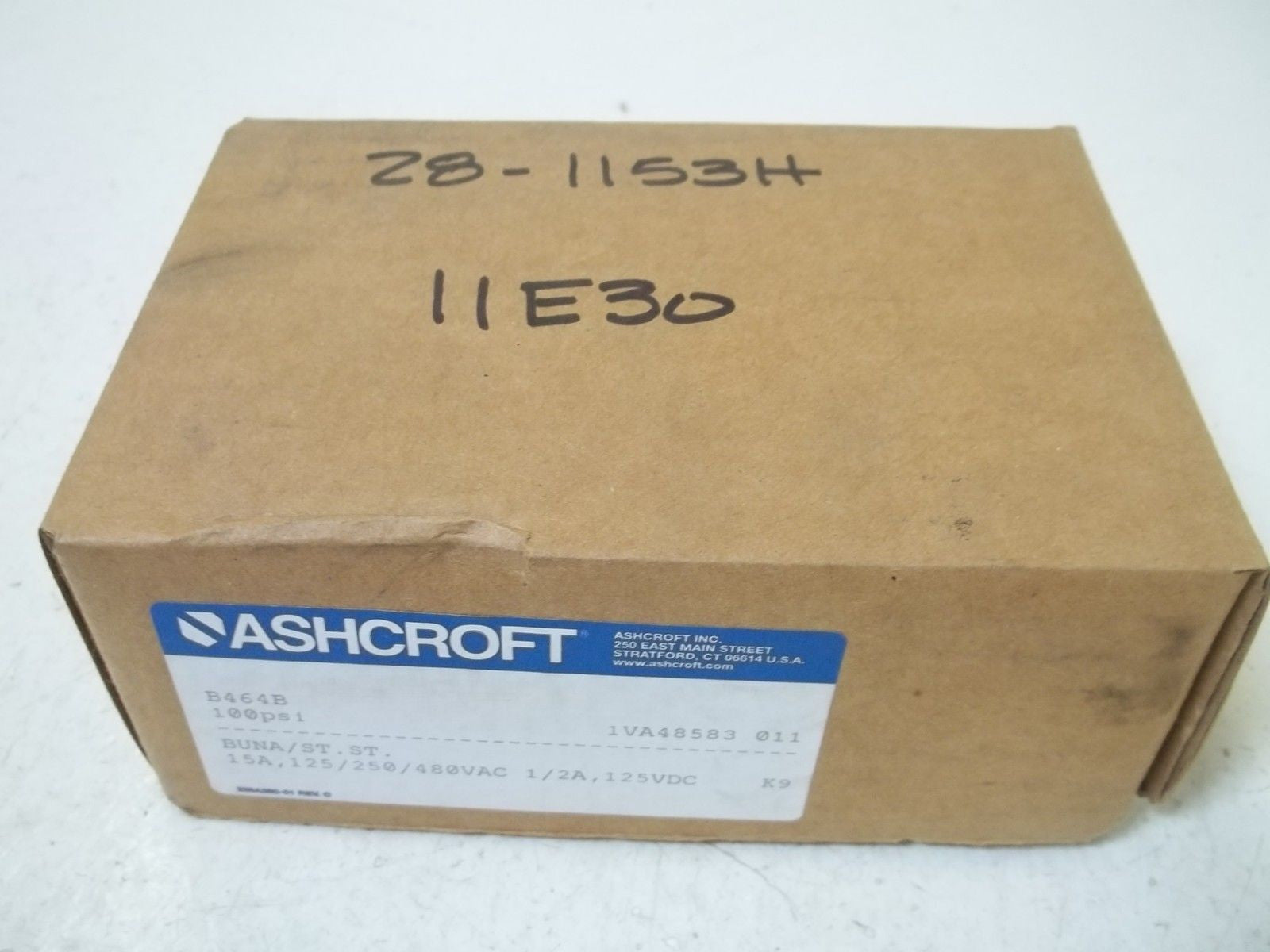 ASCHROFT B464B PRESSURE SWITCH 100PSI *NEW IN BOX*