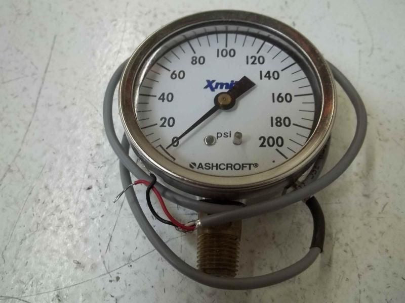ASCHROFT X2HD02L4FL200#-LJ GAUGE 0-200*USED*