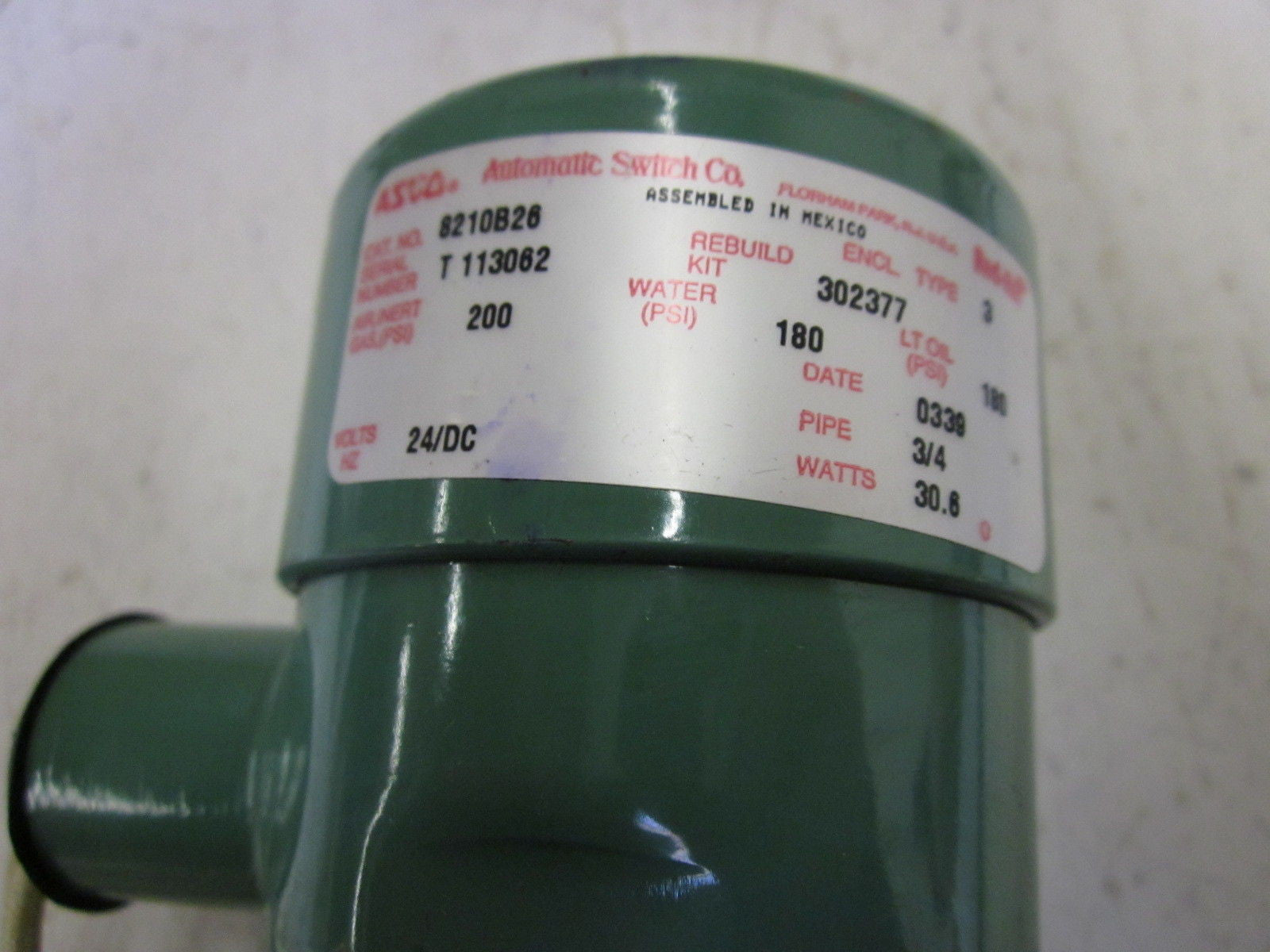 ASCO 8210B26 *USED*