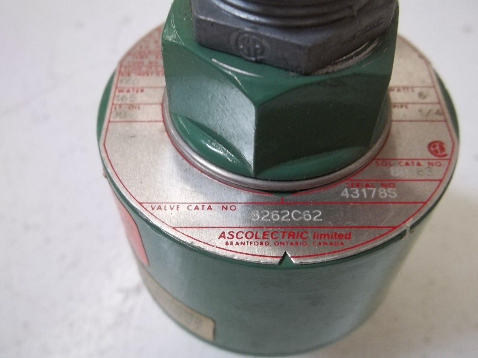ASCO 8262C62 120V*USED*