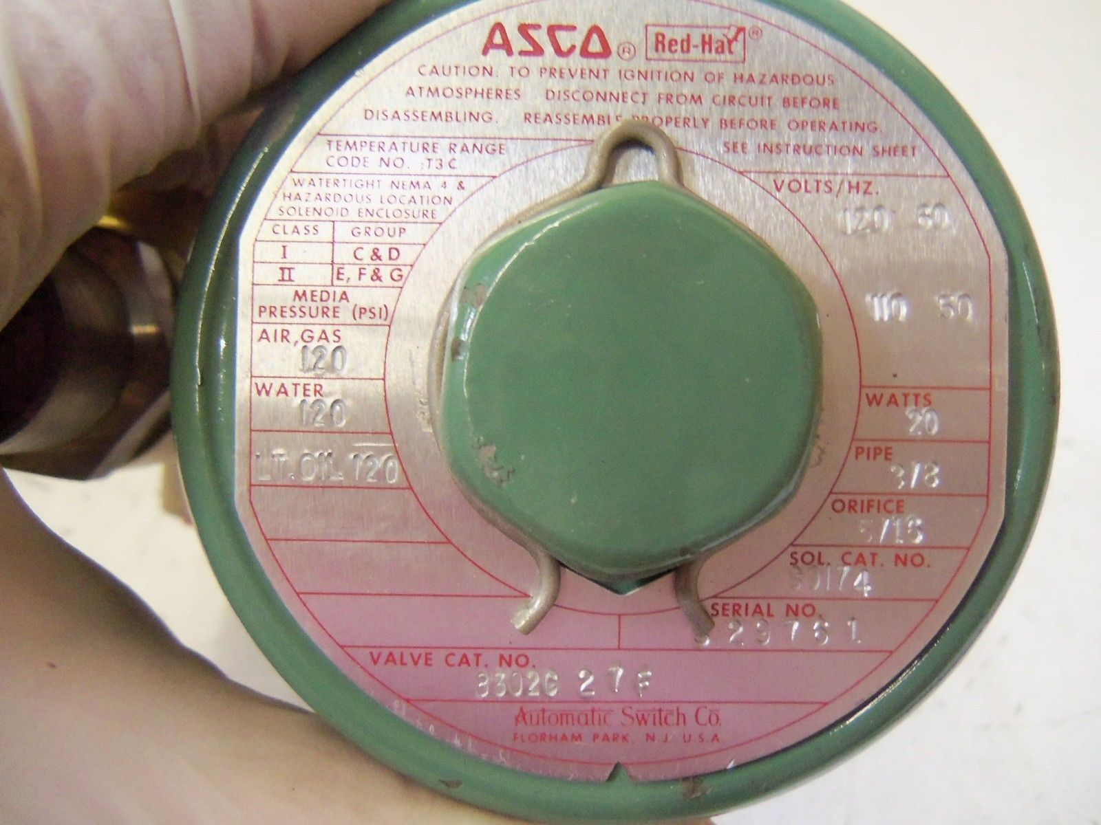 ASCO 8302C 27F *NEW NO BOX*