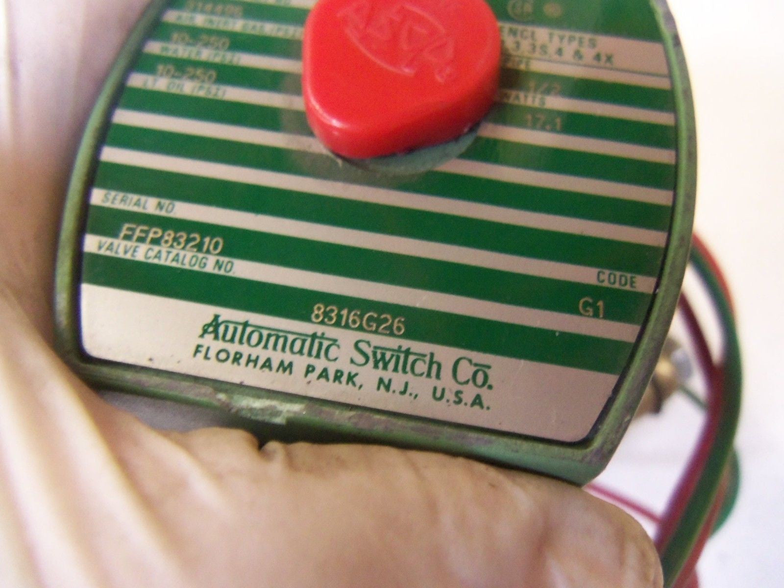 ASCO 8316G26 *NEW NO BOX*