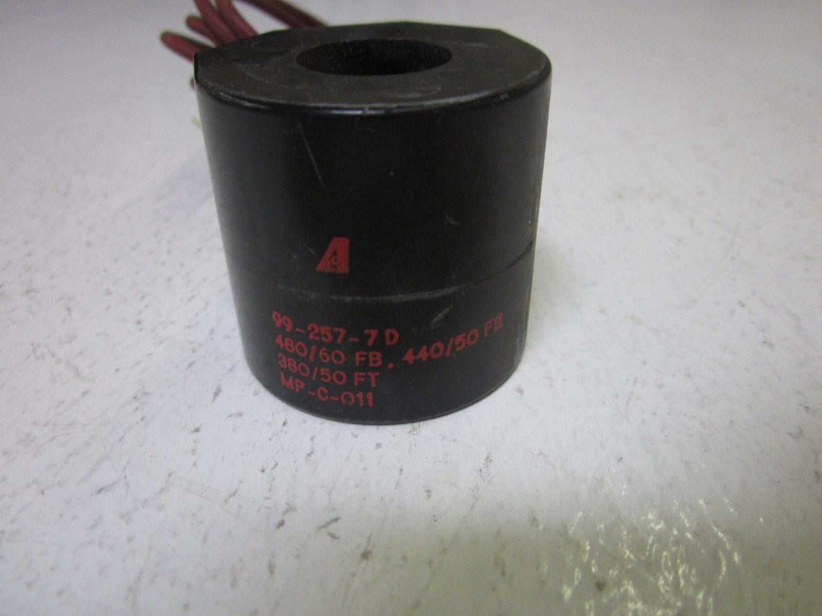 ASCO 99-257-7-D 480FB SOLENOID VALVE COIL *USED*