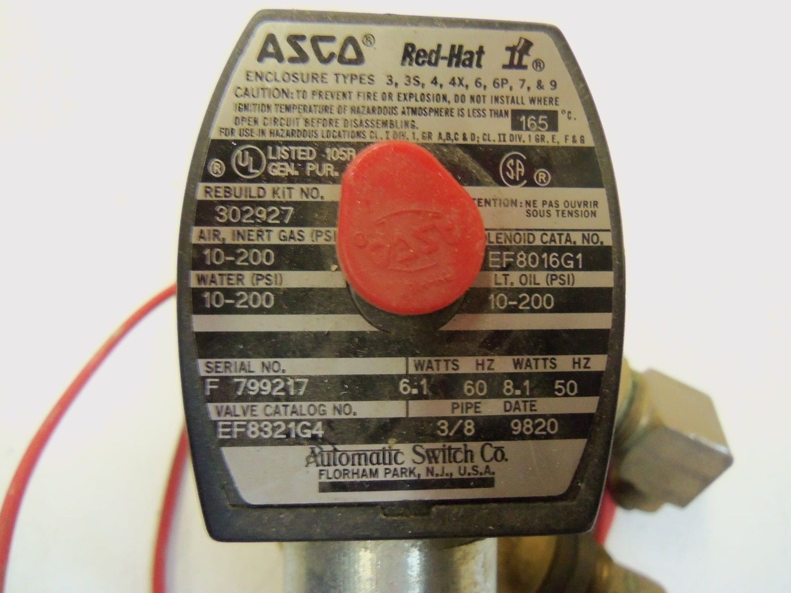 ASCO EF8321G4 *USED*