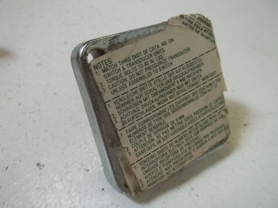 ASCO RG10A21 PRESSURE TEMPERATURE SWITCH *USED*