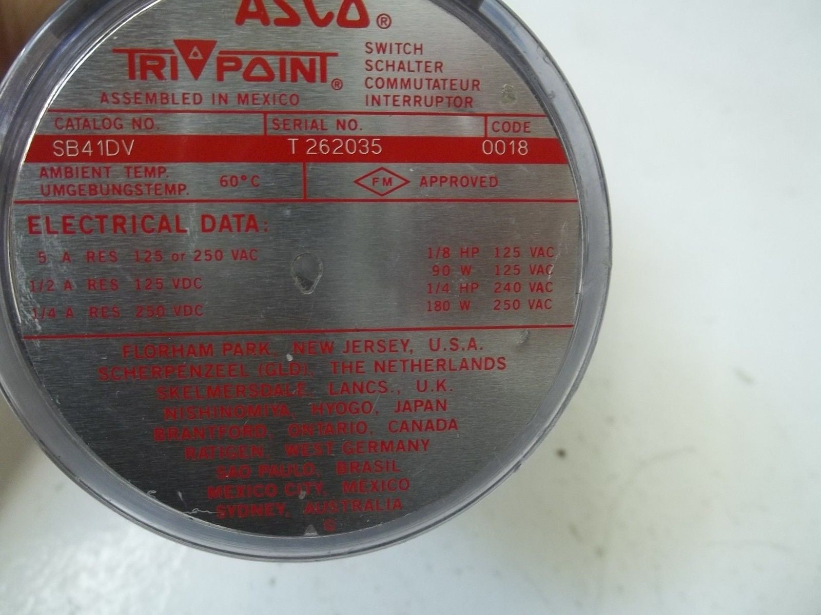 ASCO SB41DV *USED*